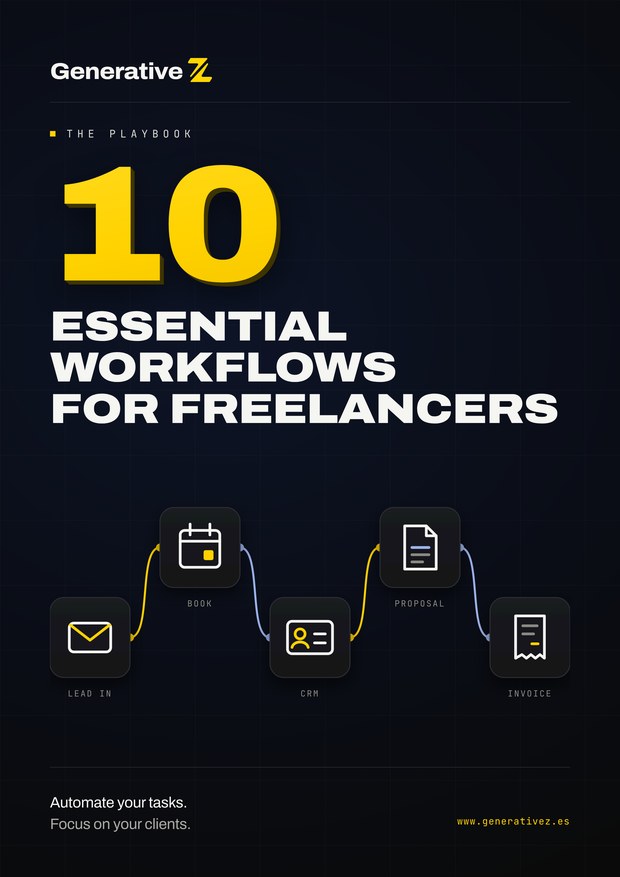 Cover of the Generative Z playbook: 10 essential workflows for freelancers
