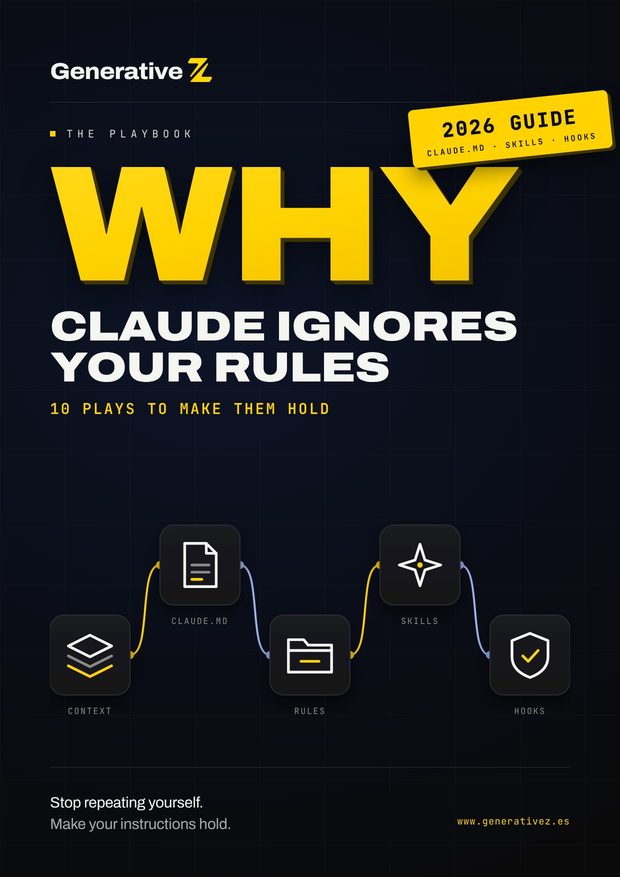 Cover of the Generative Z playbook: Why Claude ignores your rules, 10 plays to make them hold